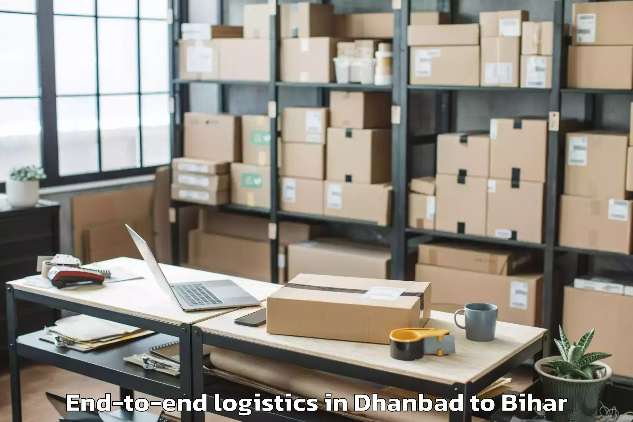 Leading Dhanbad to Daraundha End To End Logistics Provider